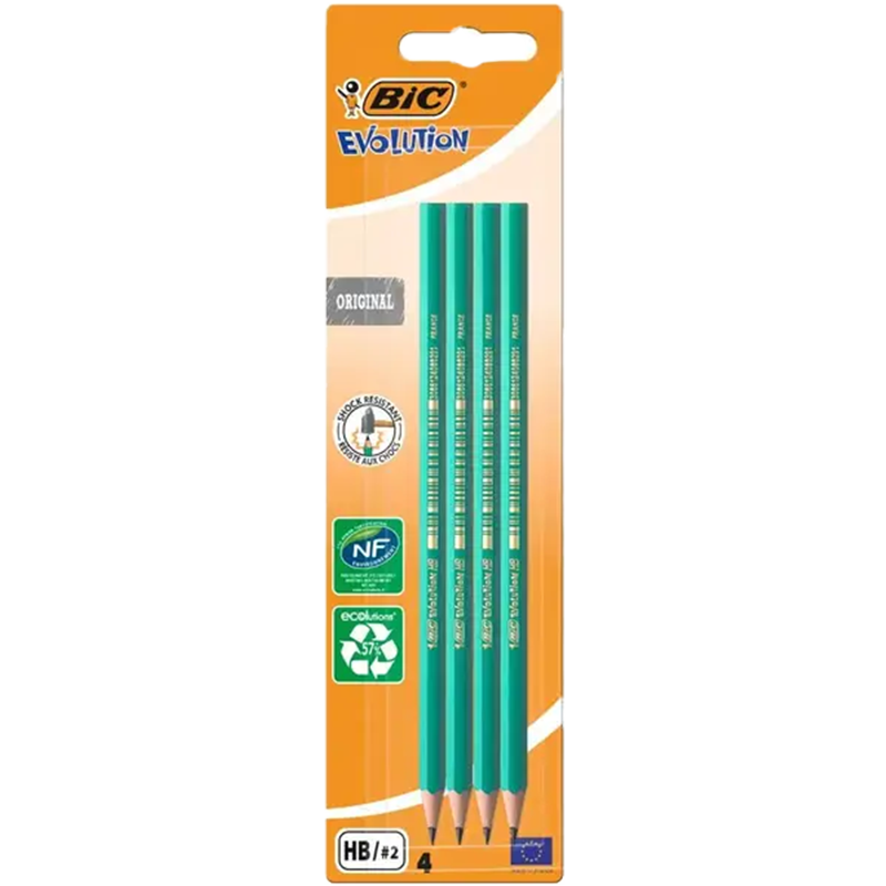 Lot de 4 Crayons BIC HB2